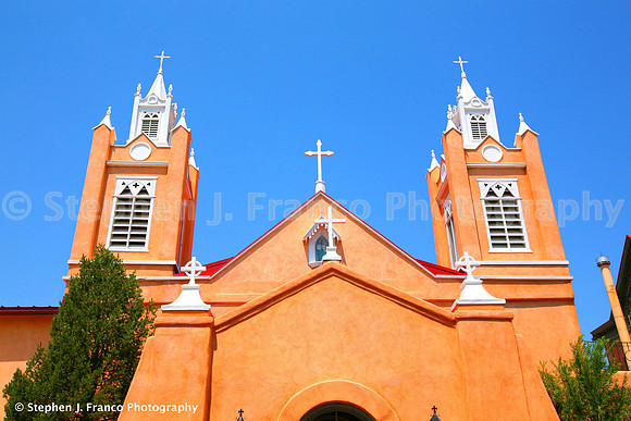 Front of San Felipe Church, Albuquerque, New Mexico, USA