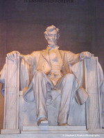 Lincoln Statue at night
